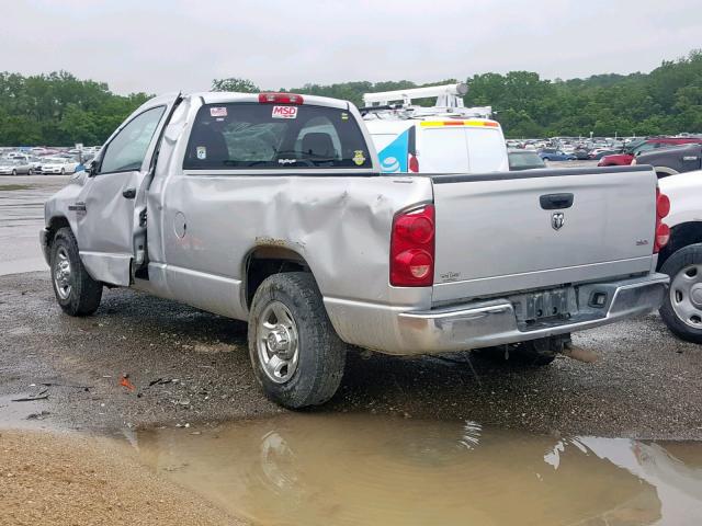 3D7KR26D57G767293 - 2007 DODGE RAM 2500 S SILVER photo 3