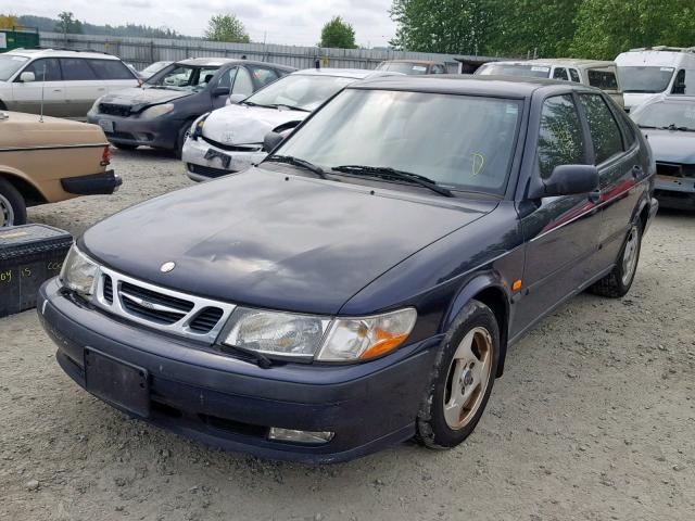 YS3DD58N7X2077782 - 1999 SAAB 9-3 S BLUE photo 2