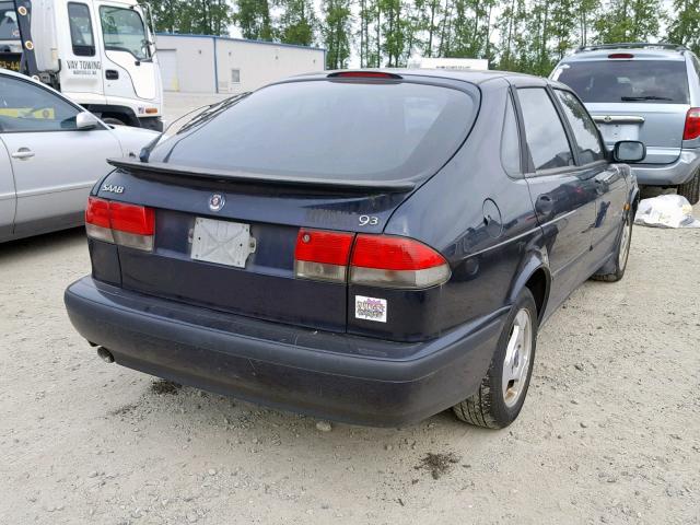 YS3DD58N7X2077782 - 1999 SAAB 9-3 S BLUE photo 4