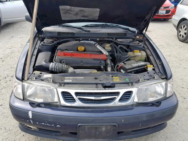 YS3DD58N7X2077782 - 1999 SAAB 9-3 S BLUE photo 7