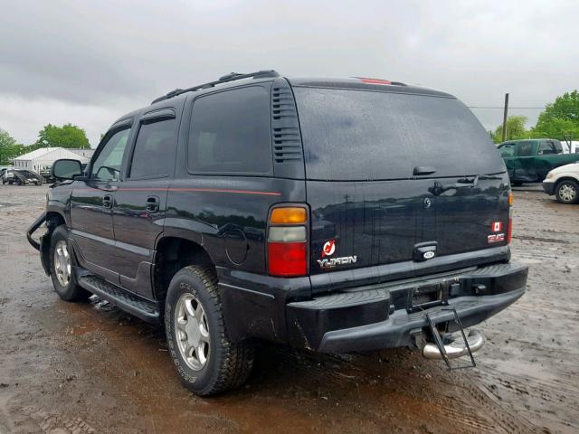 1GKEK63U16J146982 - 2006 GMC YUKON DENA BLACK photo 3