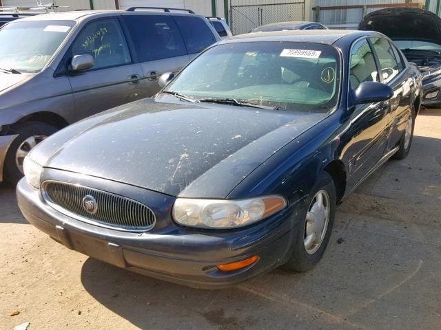 1G4HP54K0Y4243394 - 2000 BUICK LESABRE CU BLUE photo 2