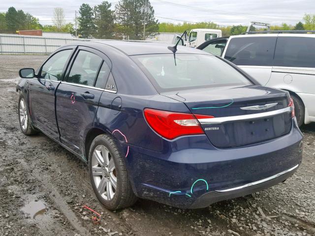 1C3CCBBB4DN624394 - 2013 CHRYSLER 200 TOURIN BLUE photo 3