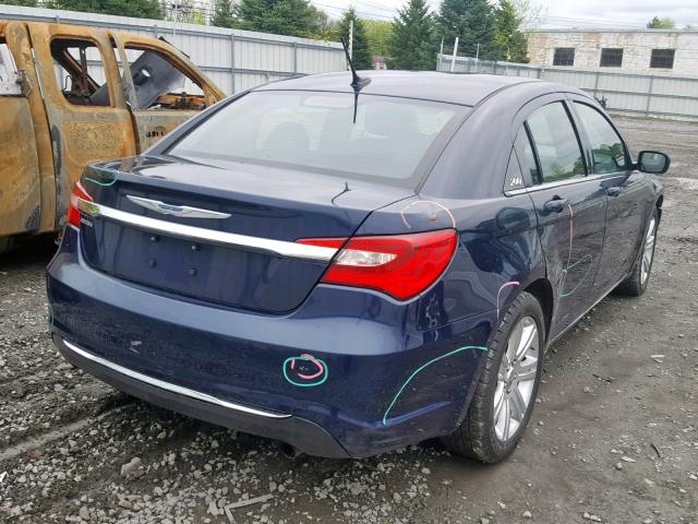 1C3CCBBB4DN624394 - 2013 CHRYSLER 200 TOURIN BLUE photo 4