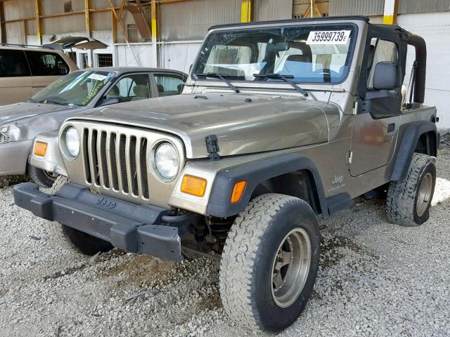 1J4FA29114P703872 - 2004 JEEP WRANGLER / GOLD photo 2