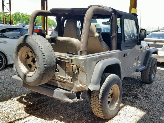 1J4FA29114P703872 - 2004 JEEP WRANGLER / GOLD photo 4