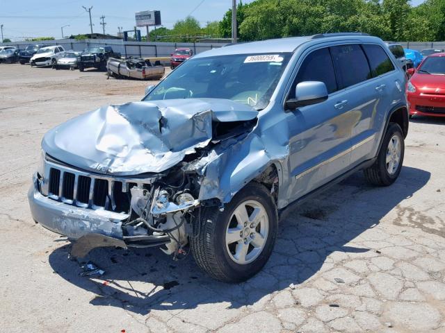 1C4RJEAG9CC230085 - 2012 JEEP GRAND CHER BLUE photo 2