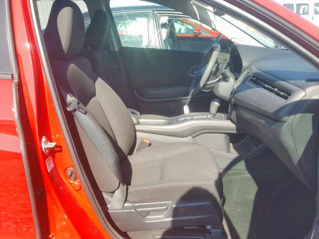 3CZRU6H56GM744413 - 2016 HONDA HR-V EX RED photo 5