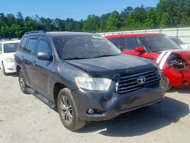 JTEDS41A382033130 - 2008 TOYOTA HIGHLANDER GRAY photo 1