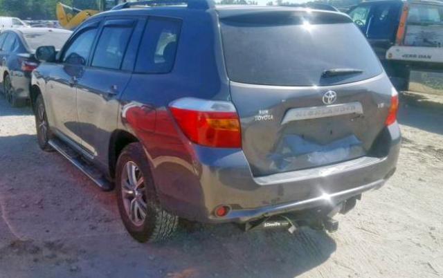 JTEDS41A382033130 - 2008 TOYOTA HIGHLANDER GRAY photo 3