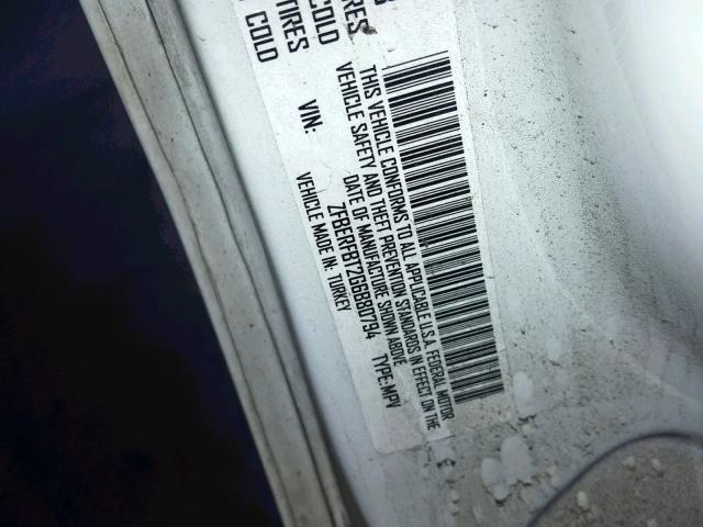 ZFBERFBT2G6B80794 - 2016 RAM PROMASTER 白色 照片 10