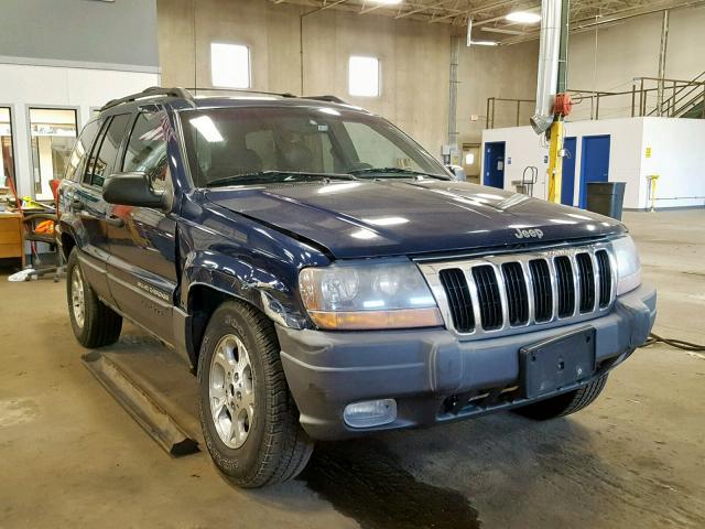 1J4GW48N6YC404980 - 2000 JEEP GRAND CHER BLUE photo 1