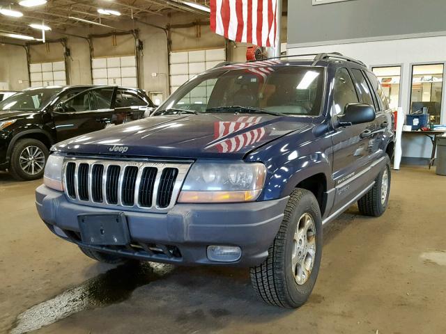 1J4GW48N6YC404980 - 2000 JEEP GRAND CHER BLUE photo 2