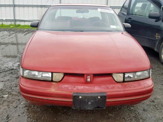 1G3WH54T8ND332367 - 1992 OLDSMOBILE CUTLASS SU RED photo 9