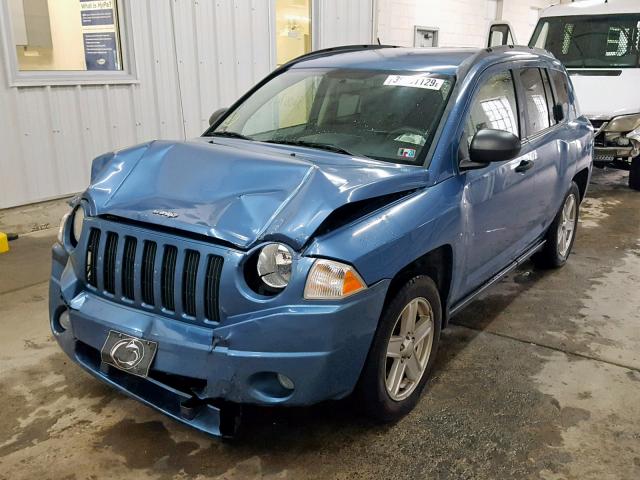 1J8FT47W47D146092 - 2007 JEEP COMPASS BLUE photo 2