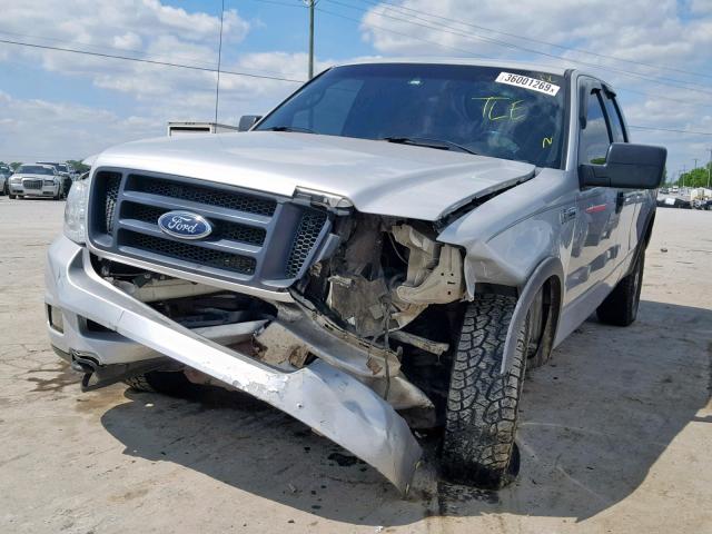 1FTPX14595KC36521 - 2005 FORD F150 SILVER photo 2