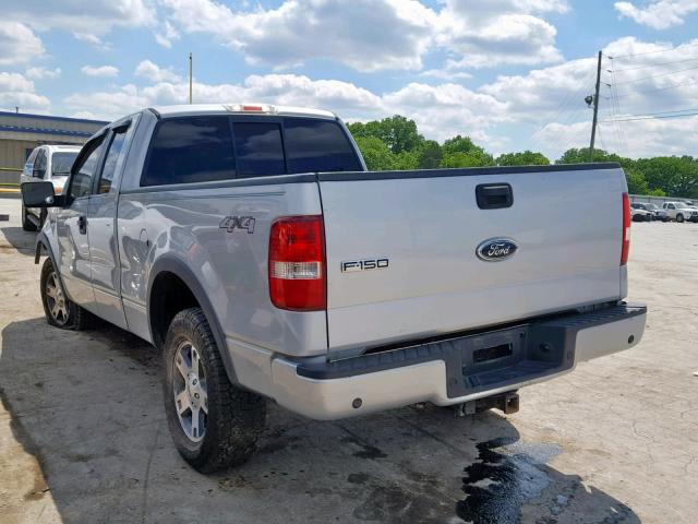 1FTPX14595KC36521 - 2005 FORD F150 SILVER photo 3