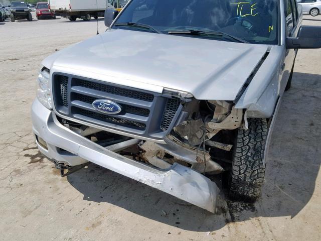 1FTPX14595KC36521 - 2005 FORD F150 SILVER photo 9