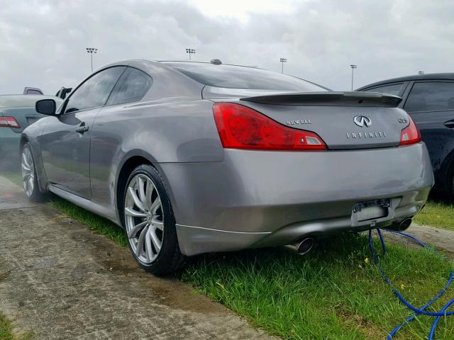 JNKCV64E88M125032 - 2008 INFINITI G37 BASE CHARCOAL photo 3