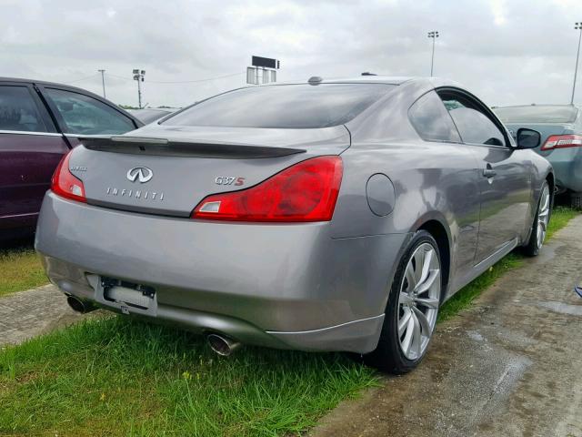 JNKCV64E88M125032 - 2008 INFINITI G37 BASE CHARCOAL photo 4