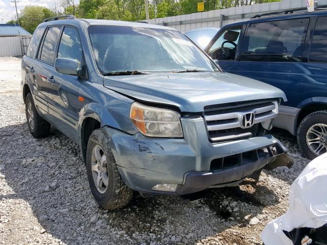 2HKYF18607H522561 - 2007 HONDA PILOT EXL BLUE photo 1