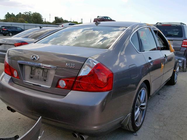 JNKAY01E37M308322 - 2007 INFINITI M35 BASE BROWN photo 4