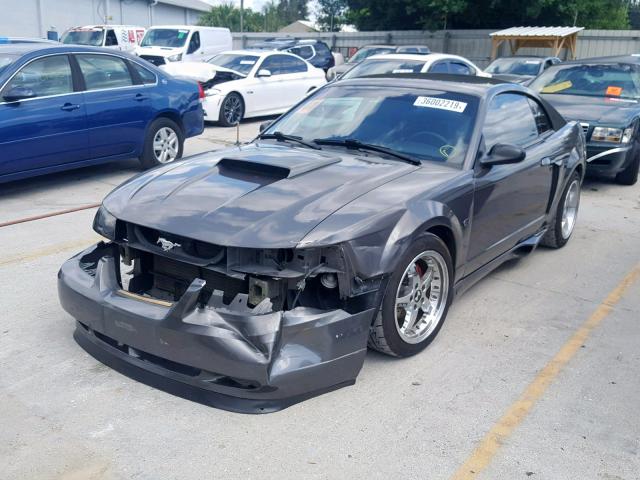 1FAFP42X93F388392 - 2003 FORD MUSTANG GT GRAY photo 2