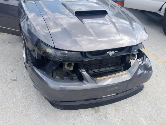 1FAFP42X93F388392 - 2003 FORD MUSTANG GT GRAY photo 9