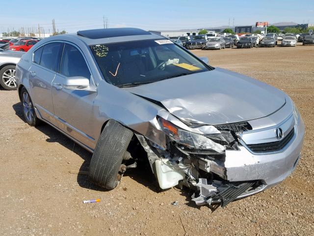 19UUA8F29DA016768 - 2013 ACURA TL SILVER photo 1