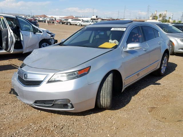 19UUA8F29DA016768 - 2013 ACURA TL SILVER photo 2