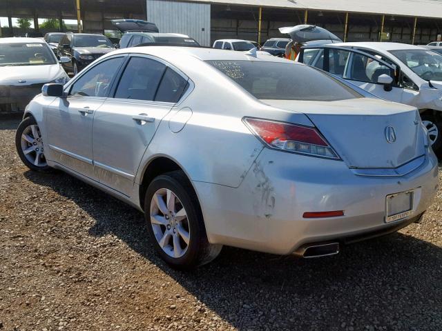 19UUA8F29DA016768 - 2013 ACURA TL SILVER photo 3