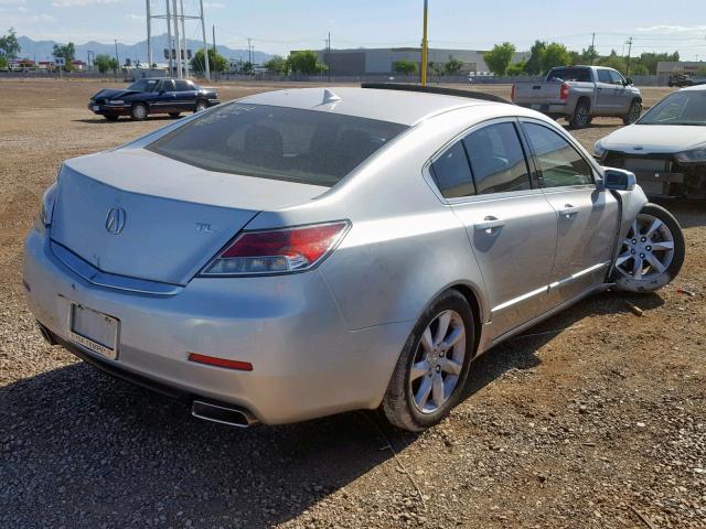 19UUA8F29DA016768 - 2013 ACURA TL SILVER photo 4