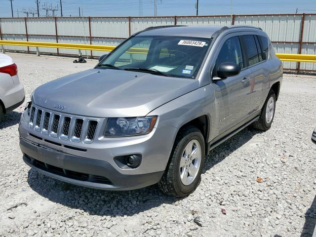 1C4NJCBA9FD386381 - 2015 JEEP COMPASS SP ვერცხლისფერი ფოტო 2