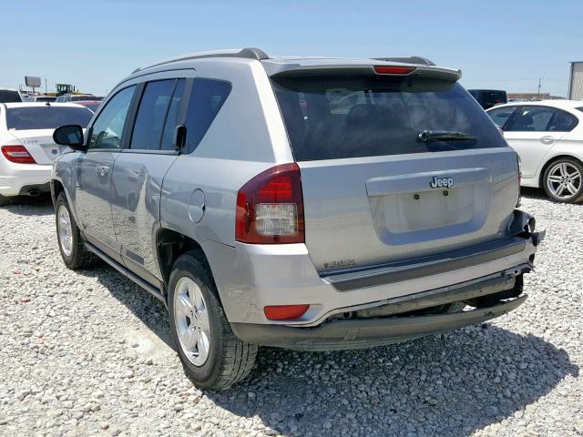 1C4NJCBA9FD386381 - 2015 JEEP COMPASS SP ვერცხლისფერი ფოტო 3
