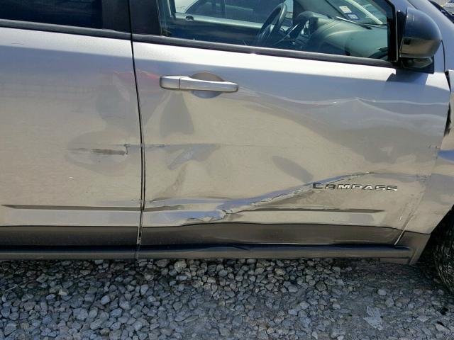 1C4NJCBA9FD386381 - 2015 JEEP COMPASS SP ვერცხლისფერი ფოტო 9