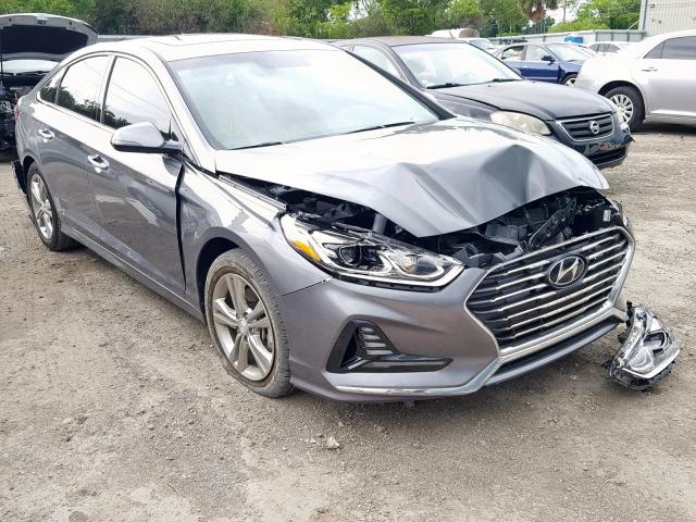 5NPE34AF2JH681466 - 2018 HYUNDAI SONATA SPO GRAY photo 1