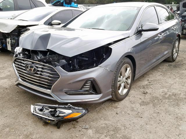 5NPE34AF2JH681466 - 2018 HYUNDAI SONATA SPO GRAY photo 2