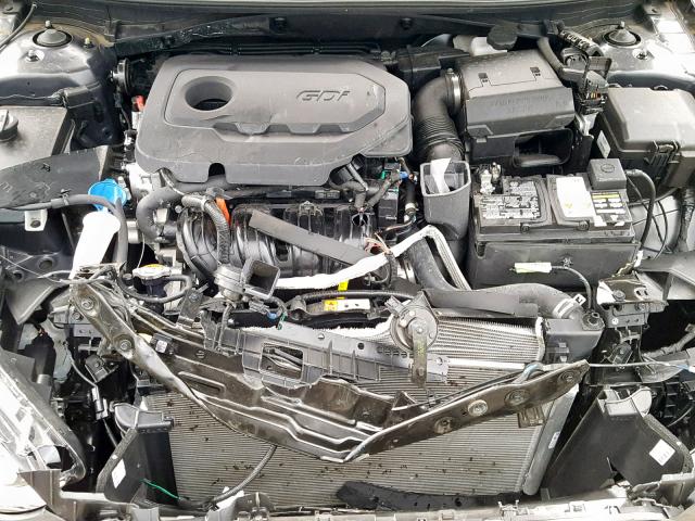 5NPE34AF2JH681466 - 2018 HYUNDAI SONATA SPO GRAY photo 7