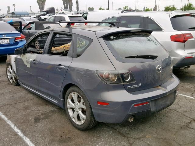 JM1BK343771671548 - 2007 MAZDA 3 HATCHBAC GRAY photo 3