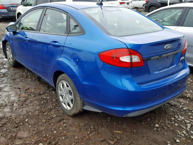 3FADP4AJ6BM137347 - 2011 FORD FIESTA S BLUE photo 3