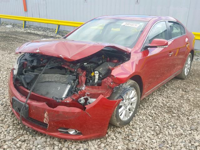 1G4GC5ER7DF177010 - 2013 BUICK LACROSSE RED photo 2