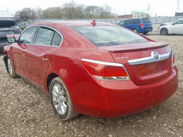 1G4GC5ER7DF177010 - 2013 BUICK LACROSSE RED photo 3