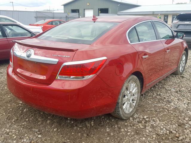 1G4GC5ER7DF177010 - 2013 BUICK LACROSSE RED photo 4