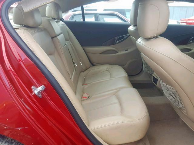 1G4GC5ER7DF177010 - 2013 BUICK LACROSSE RED photo 6