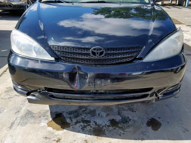 4T1BF32K64U062214 - 2004 TOYOTA CAMRY LE BLACK photo 9