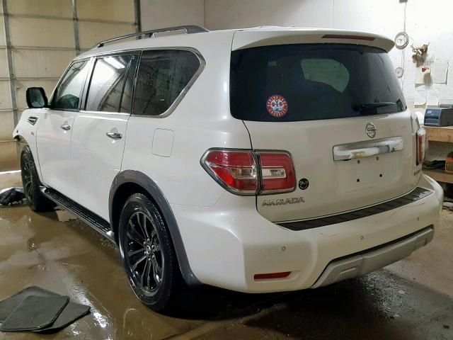 JN8AY2NE0H9708029 - 2017 NISSAN ARMADA PLA WHITE photo 3