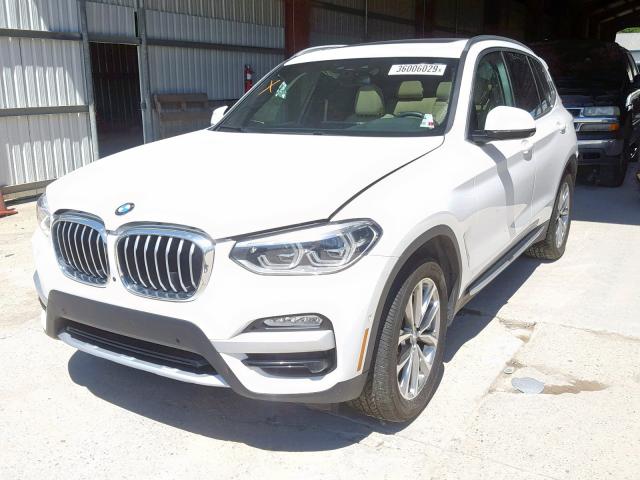 5UXTR7C52KLE98210 - 2019 BMW X3 SDRIVE3 WHITE photo 2