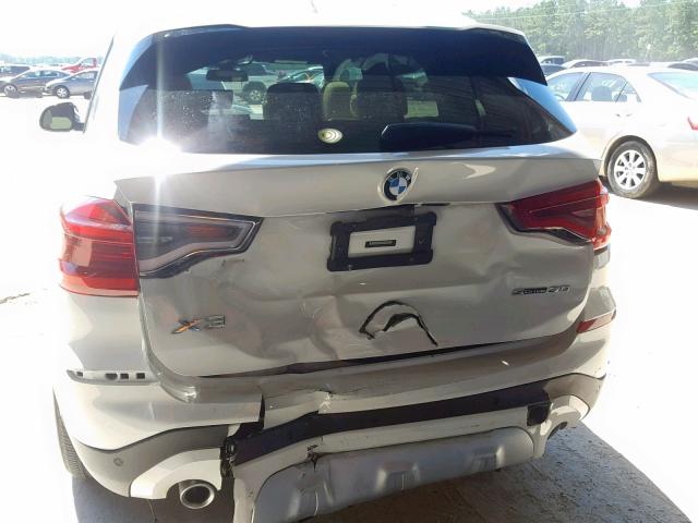 5UXTR7C52KLE98210 - 2019 BMW X3 SDRIVE3 WHITE photo 9