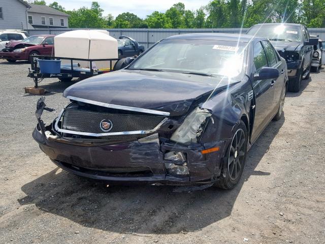 1G6DC67A560112735 - 2006 CADILLAC STS PURPLE photo 2