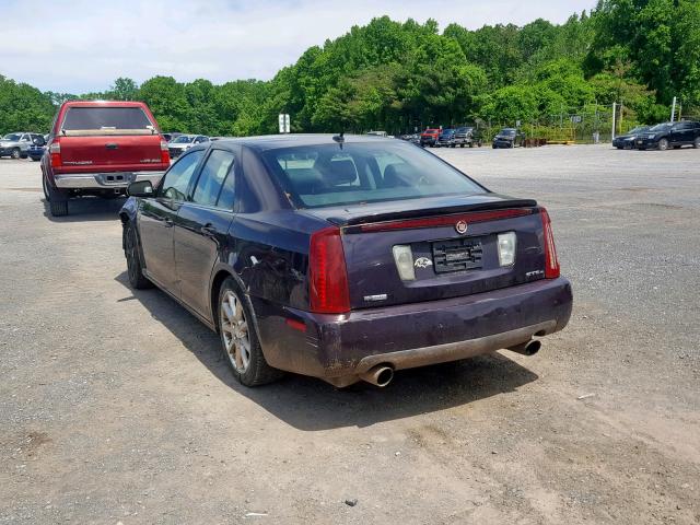 1G6DC67A560112735 - 2006 CADILLAC STS PURPLE photo 3